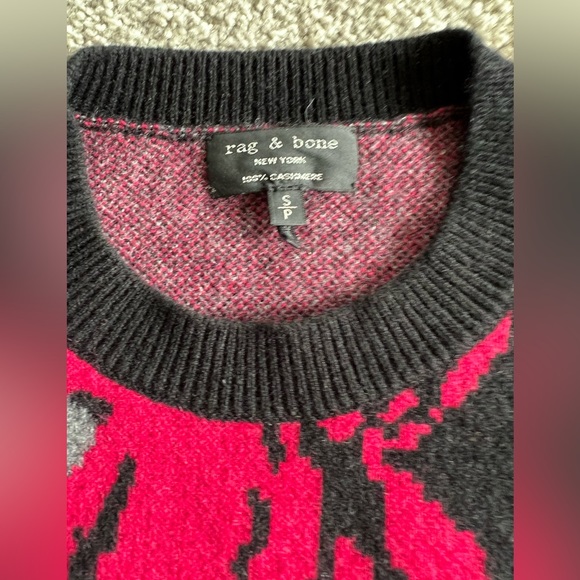 Rag and bone sweater. Size small. Black and white pattern - Picture 2 of 2